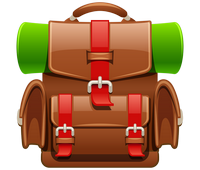 a tourist back pack